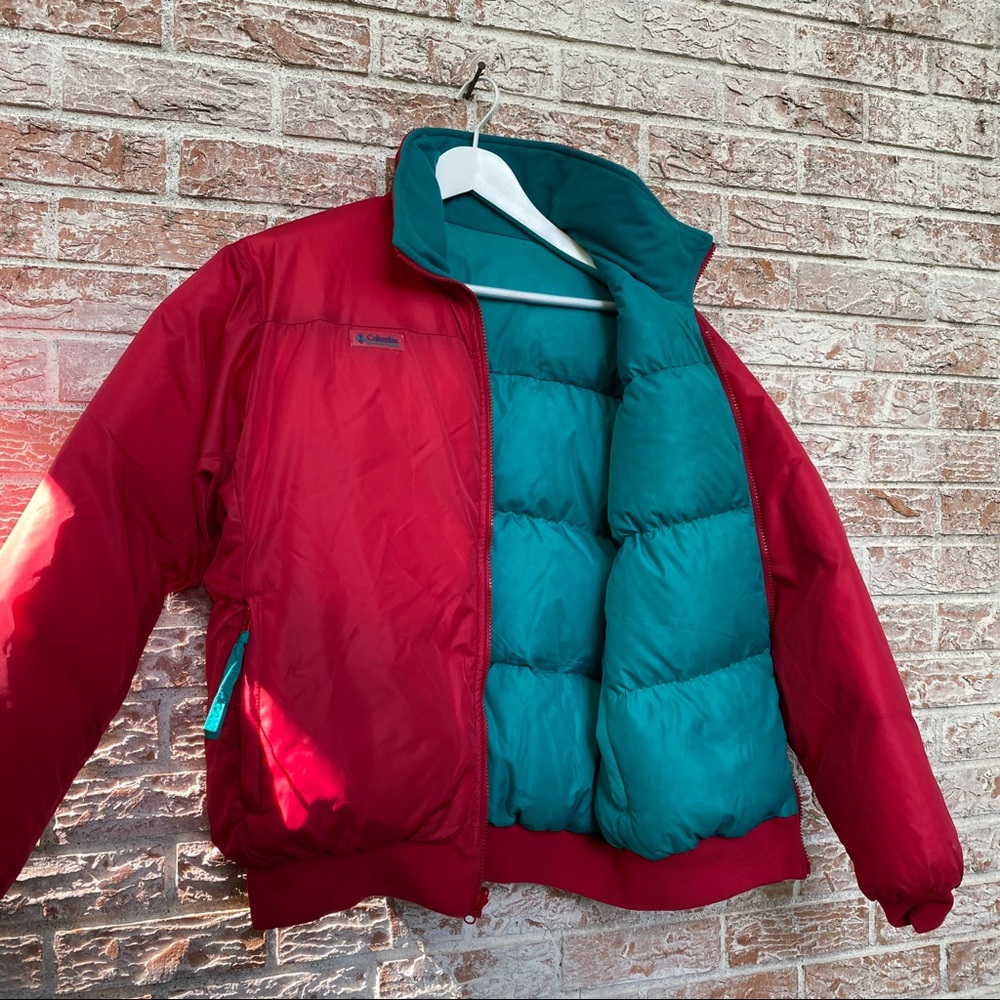 Columbia-Reversible Down Puffer Unisex Jac…